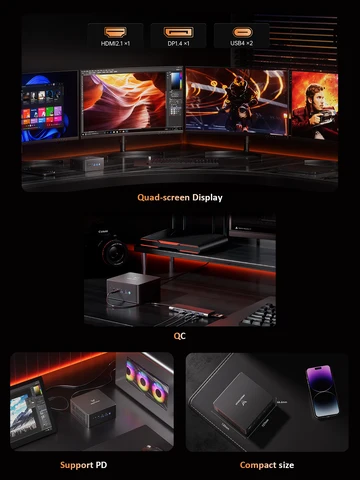 MINISFORUM UM890 Pro Мини-ПК AMD Ryzen 9 8945HS