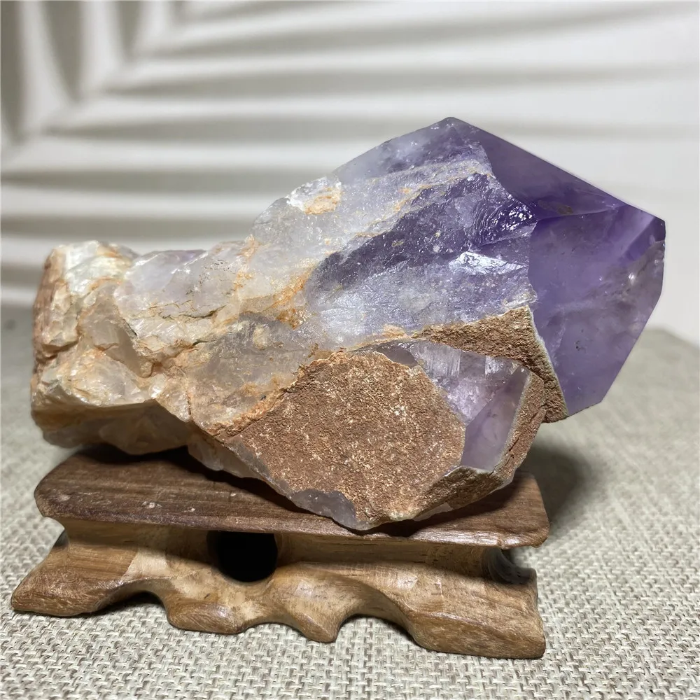 

Amethyst Natural Stone And Crystal Quartz Geode Druzy Specimen Wand Gift FengShui Wicca Reiki Home Furnishing Decoration