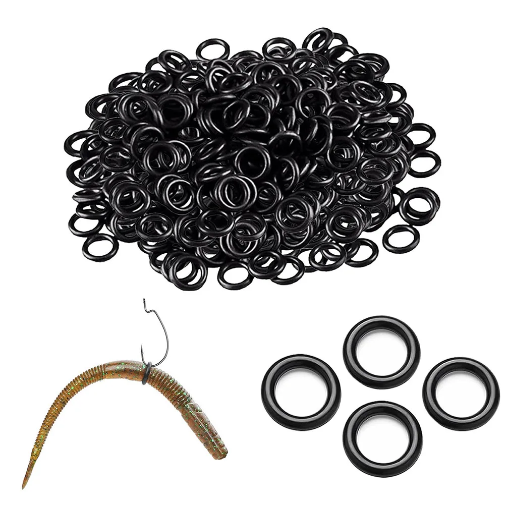 

100PCS New Wacky Worms O-Rings Silicone Bait Saver O-Rings Wacky Rigging Tool For Senko Worms Soft Stickbaits