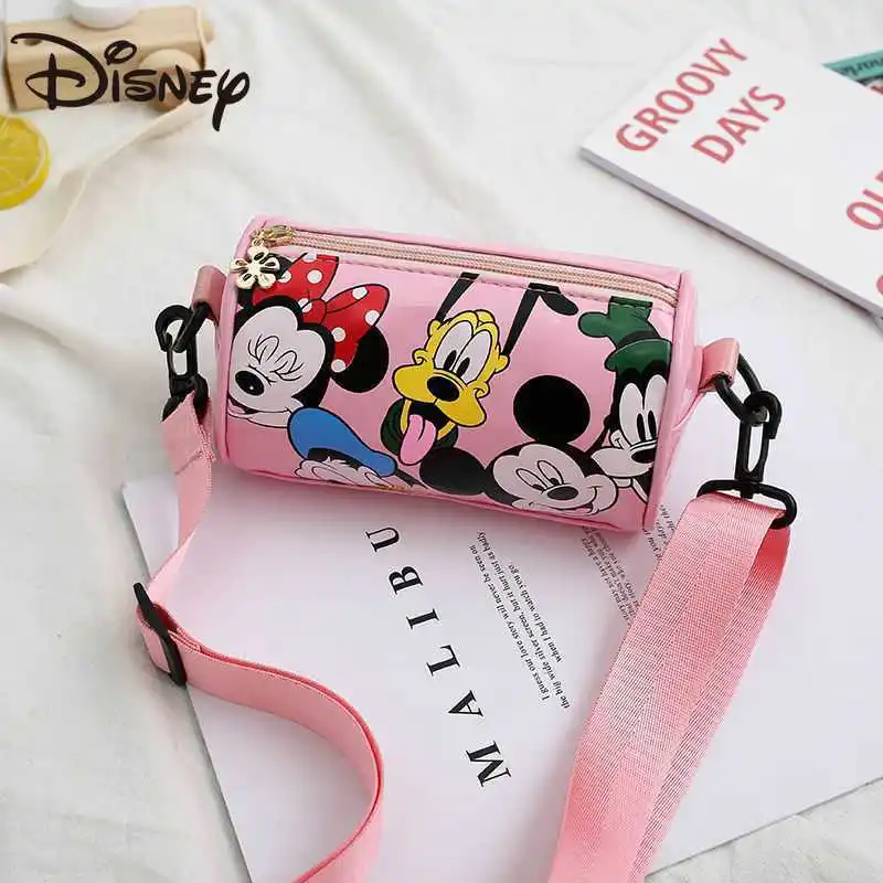 

Сумка через плечо для девочек и мальчиков, мультяшный Disney, Микки Маус, Минни Маус, Маленькая детская сумочка, кавайная