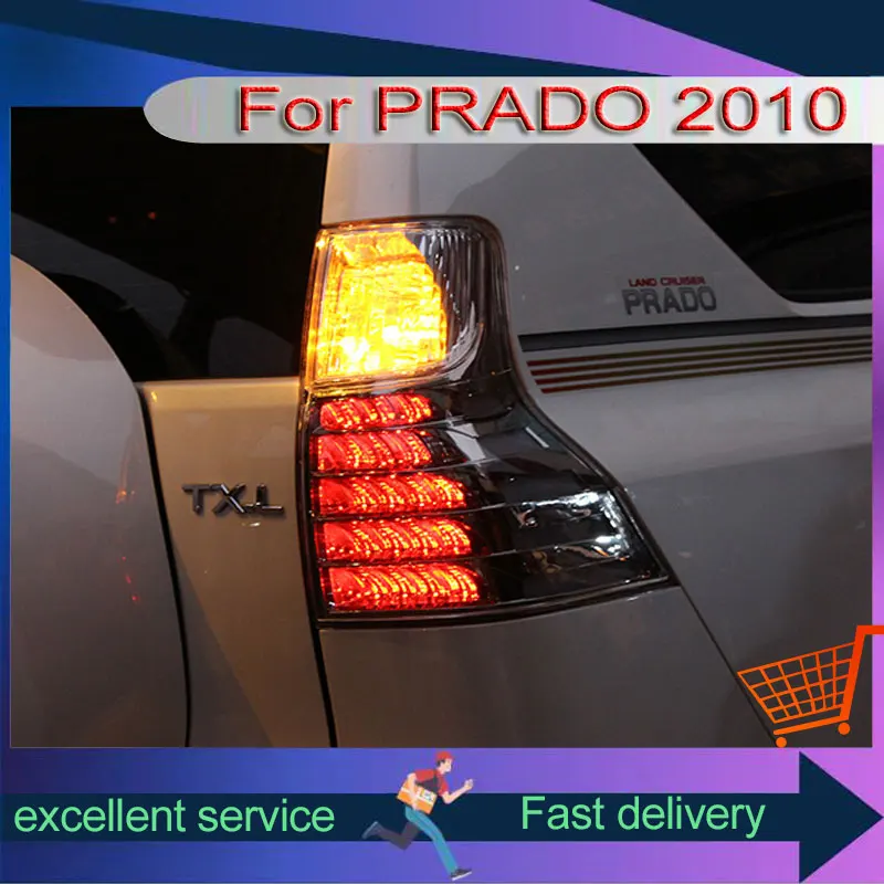 

Car For Toyota 2010-2021 Prado LC150 Taillight Upgrade DRL Rear Light Tail Lamp LED Dynamic Turn Signal Brake Auto Accessories