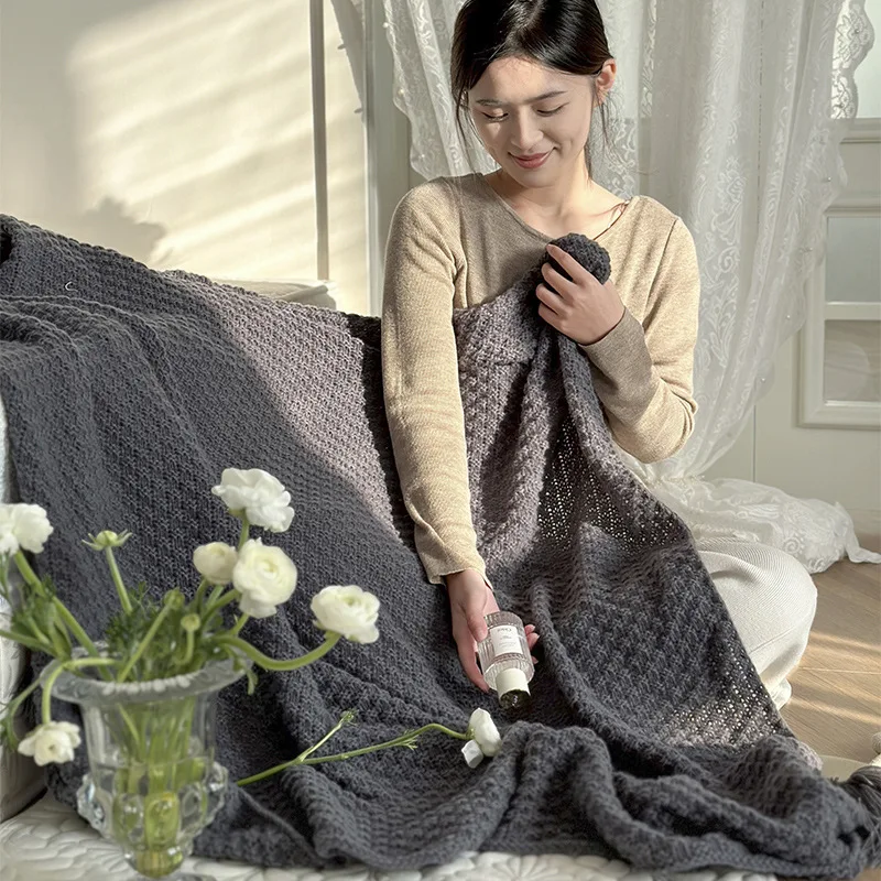 Большое Висящее Одеяло В Скандинавском Стиле Ретро С Бахромой Семейное Живое