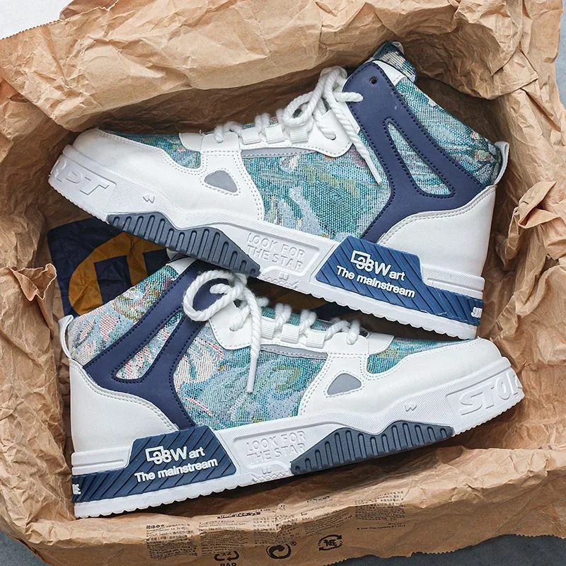 Дышащие парусиновые туфли для мужчин модные Универсальные спортивные на толстой