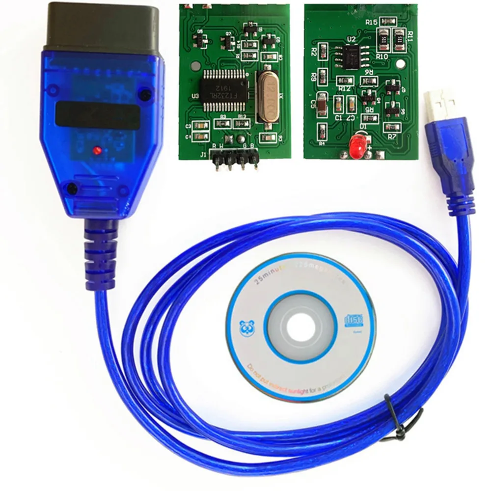 Диагностический сканер для VAG KKL, диагностический кабель с интерфейсом USB OBD2