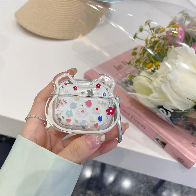 Чехол для наушников Airpods 1 2 Pro креативный прозрачный чехол с изображением головы
