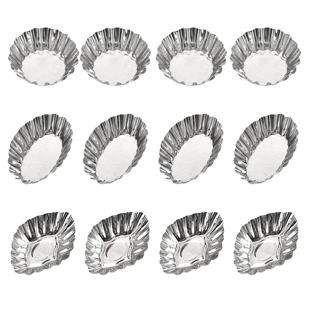 

Tart Egg Mini Mold Molds Tins Baking Pie Pan Muffin Cupcake Reusable Cake Pudding Aluminium Aluminum Mould Steel Pastry Cup