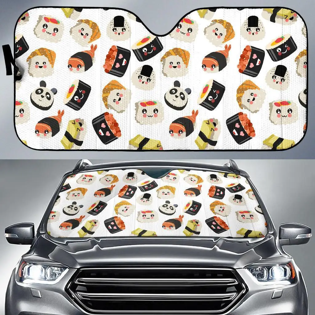 

Print Pattern Sushi Auto Sun Shade Car Windshield Window Cover Sunshade