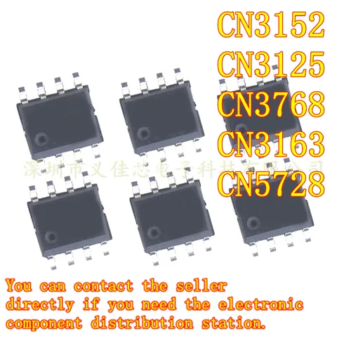 10 шт., абсолютно новые, оригинальные, Аутентичные CN3152, CN3125, CN3768, CN3163, CN5728, стандартный светодиодный чип управления зарядкой литиевой батареи, IC