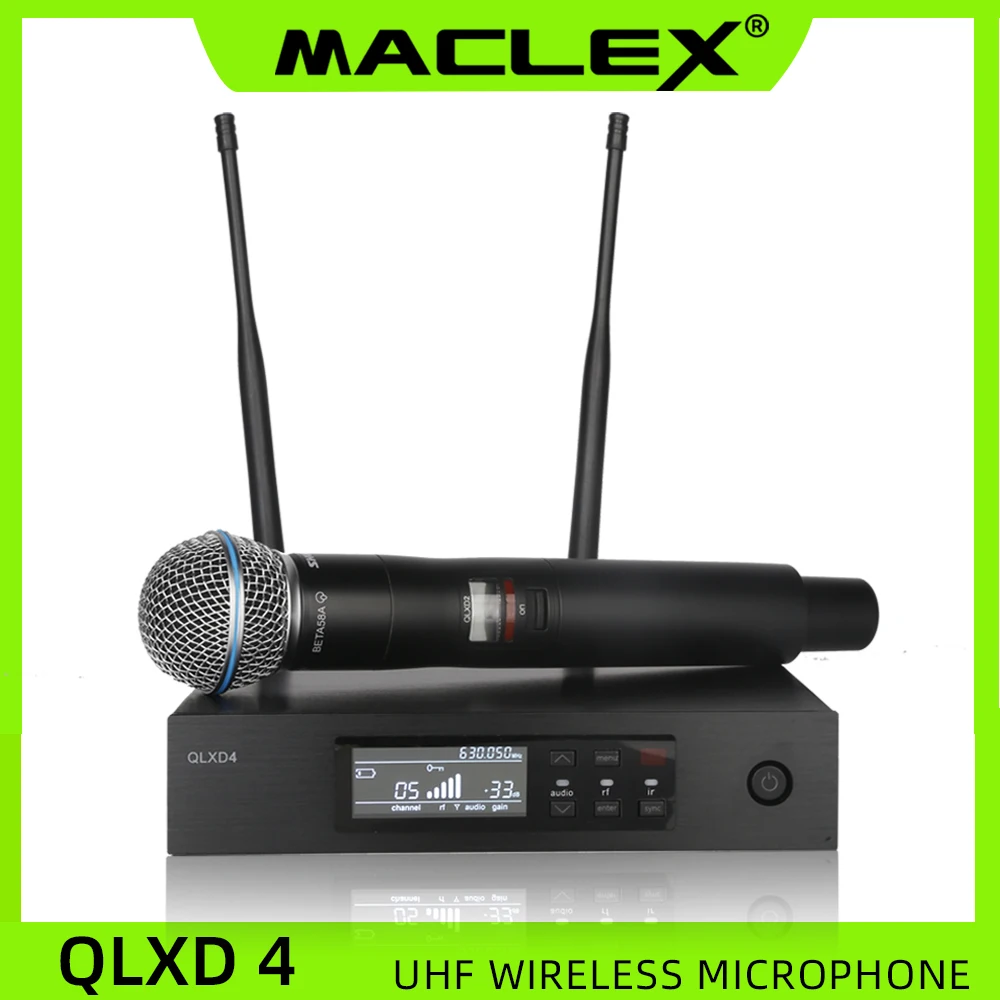 Maclex QLXD4 Высокое качество UHF профессиональный двойной истинное разнообразие
