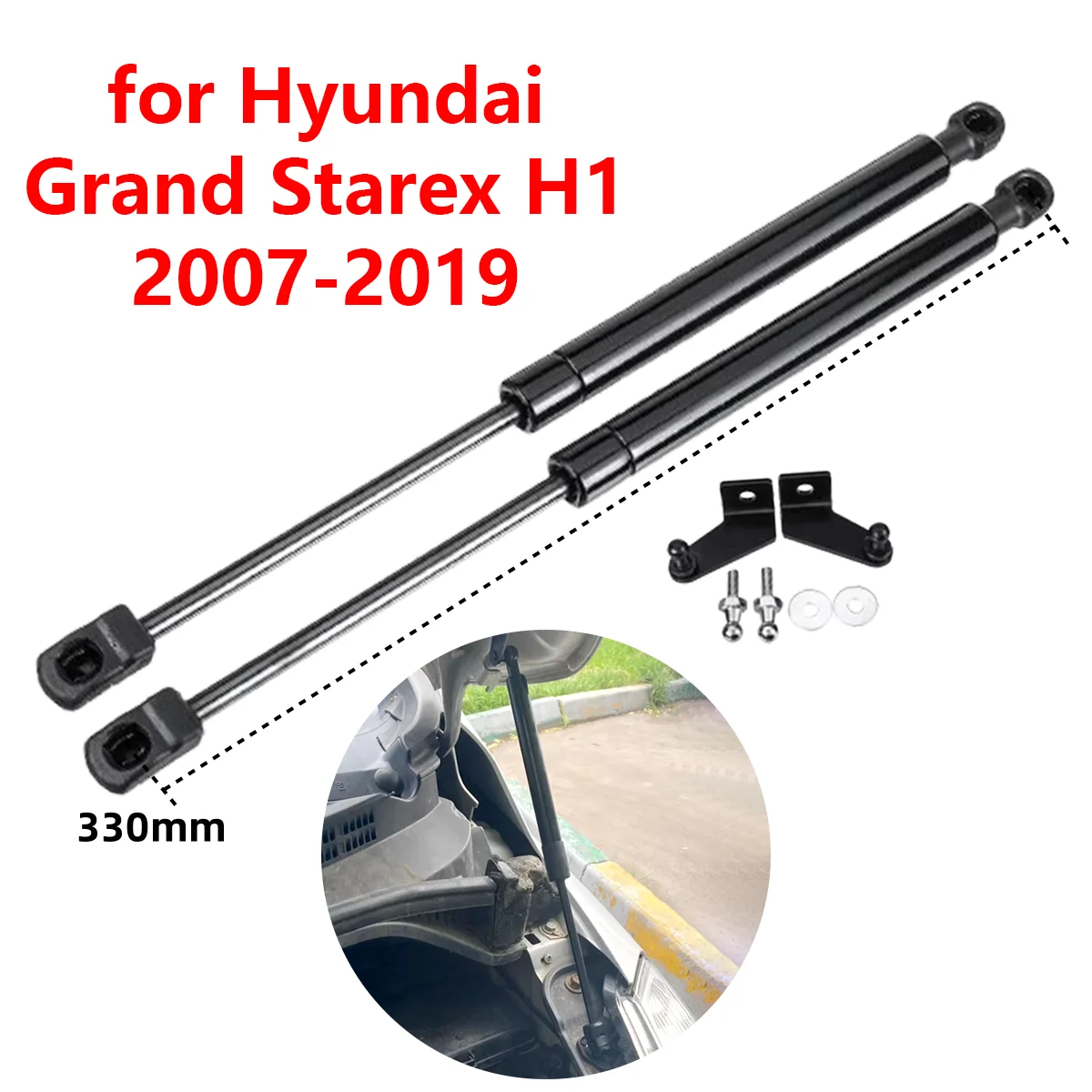

2 шт. для Hyundai Grand Starex H1 2007-2019, передняя крышка двигателя автомобиля, капот, газовые стойки, подъемные опорные стержни