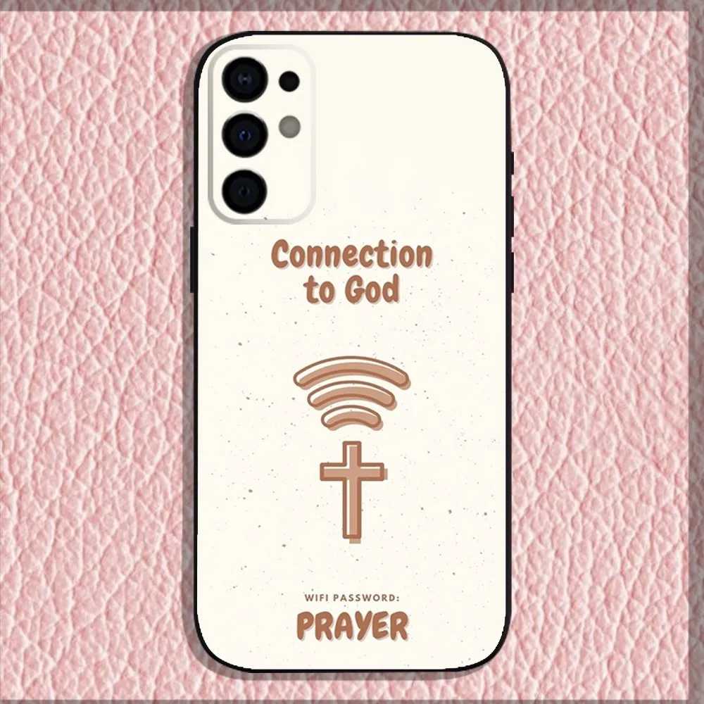 Bible Verse Jesus Christ Christian Phone Case For Samsung S24 S21 S22 S23 S30 Ultra S20 Plus Fe Lite Note 10 9 5G Black Shell