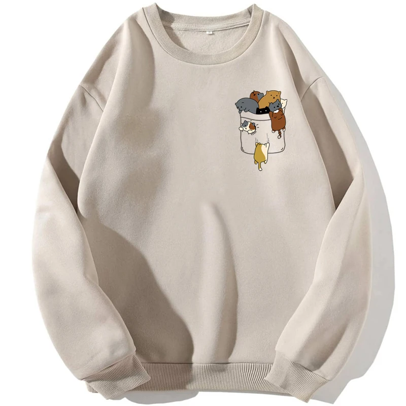 

Kittens Cat Many Cats Cute Lovely Kawaii Hoodies Sweatshirt Men Hoodie Sweatshirts Winter Autumn Crewneck Jumper Pullover Hoody