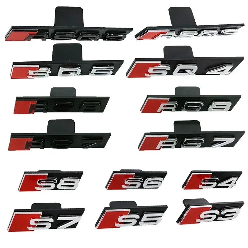 ABS автомобильная передняя решетка для Audi Sline S3 S4 S5 S6 S7 S8 RS3 RS4 RS5 RS6 RS7 RS8 RSQ3 RSQ4 RSQ5 RSQ6 RSQ7
