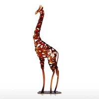 giraffe metal sculpture iron braided handicrafts home furnishing articles home furnishing articles artwork home decoration