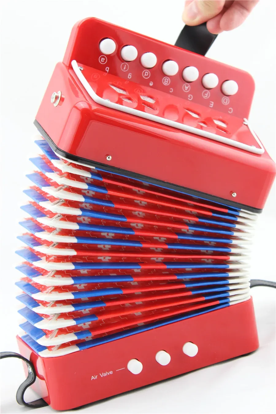 Детский аккордеон маленький детский инструмент для раннего развития цветной на