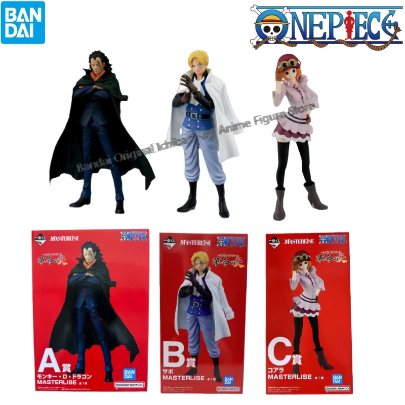 Фото В наличии Bandai Original Box Garage Kit One Piece Monkey D Dragon Sabo Koala Персонажи аниме Коллекционная фигурка Статуя №4