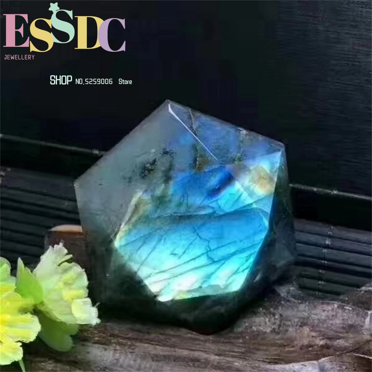 

Wholesale Natural Gray Moonstone Pendant Labradorite Hexagon Men And Women Necklace Six-Pointed Star Jewellery Ornaments Charm