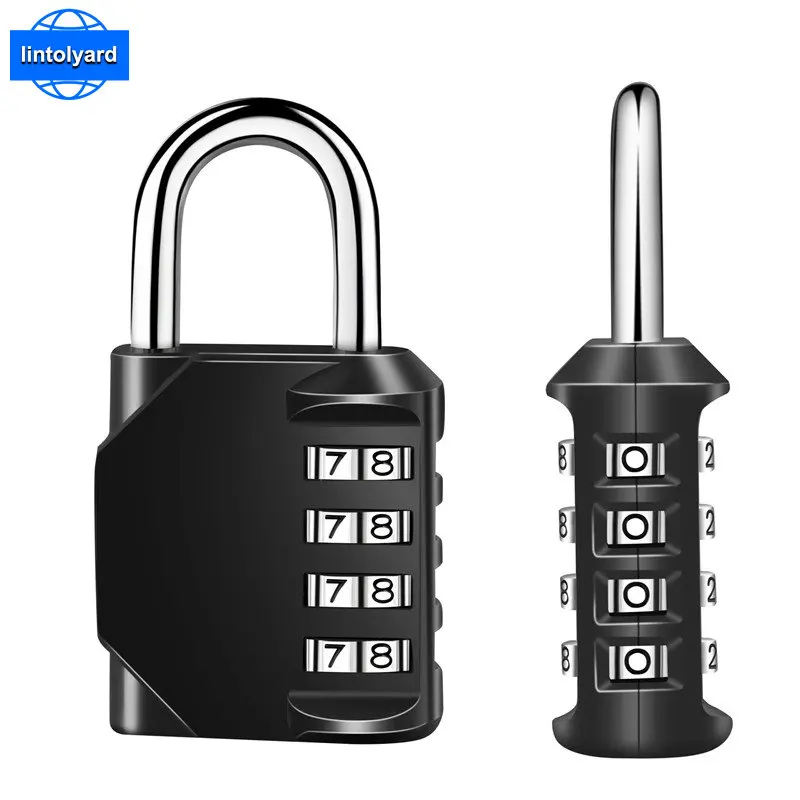 

2PCS 4 Digit Combination Code Number Padlock Security Door Travel Suitcase Bag Package Cabinet Locker Gym Office School Lock