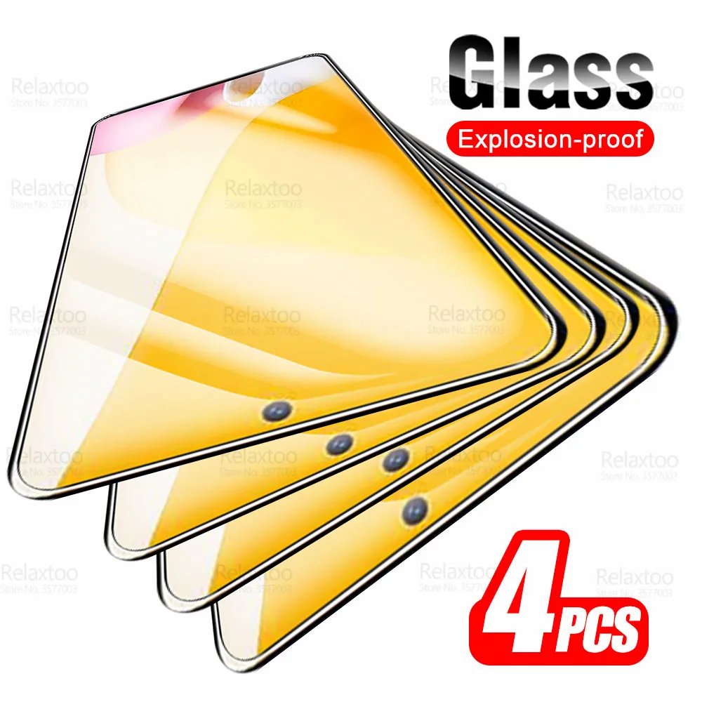 

For Xiaomi 12 Lite Glass 4Pcs Tempered Glass For Xiaomi12Lite Mi 12Lite Mi12 Light Screen Protector Armor Safety Protective Film