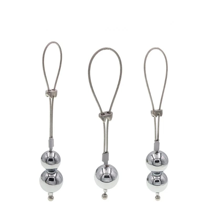 304 Stainless Metal Chasity Cage Ring Underwear Lower Body Muscle Exercise Stretching Heavy Weight Boxers Adult Balls Pendant