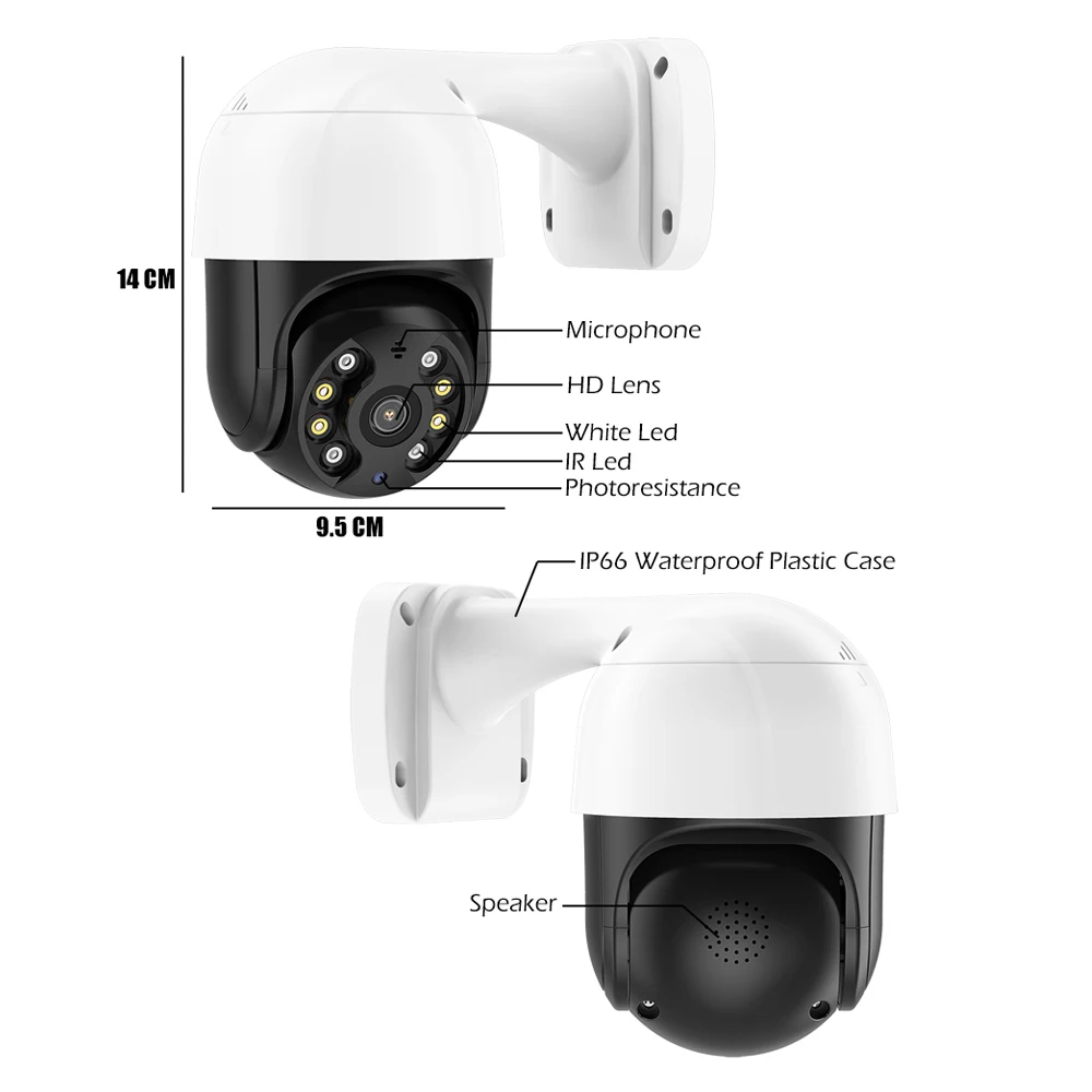 IP-камера USAFEQLO 5 Мп POE с обнаружением человека | Безопасность и защита