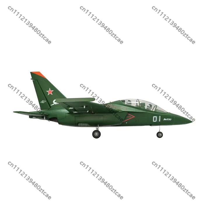 Фото Радиоуправляемый самолет Yak-130 с 70-мм EDF-турбиной, зеленый, 6S PNP, электрический, с 12-лопастным импеллером, тренировочный, с выдвижным шасси №2
