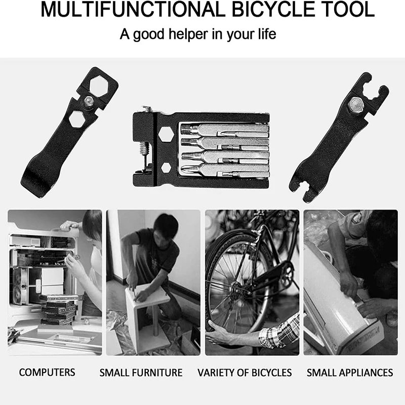20-in-1 Multi-function Bicycle Repair Kit Pocket Tool MTB Mountain Bike Multitool Cycling Repairing Hand |