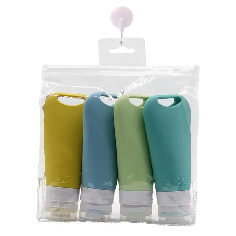 

Portable Travel Bottles 4pcs 90ml Refillable Travel Size Containers Squeezable Travel Liquid Replacement Tubes Travel Bottle