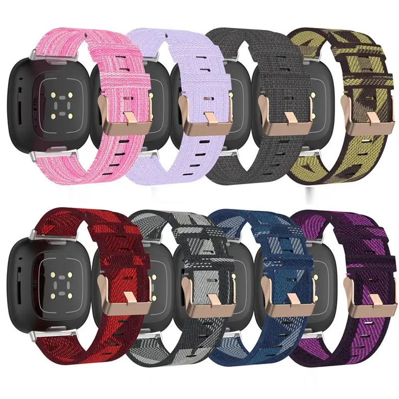

Nylon Loop Strap for Fitbit Versa 3 4 Smart watch Replacment Watchband Sport Bracelet for Fitbit Sense 2 band Correa