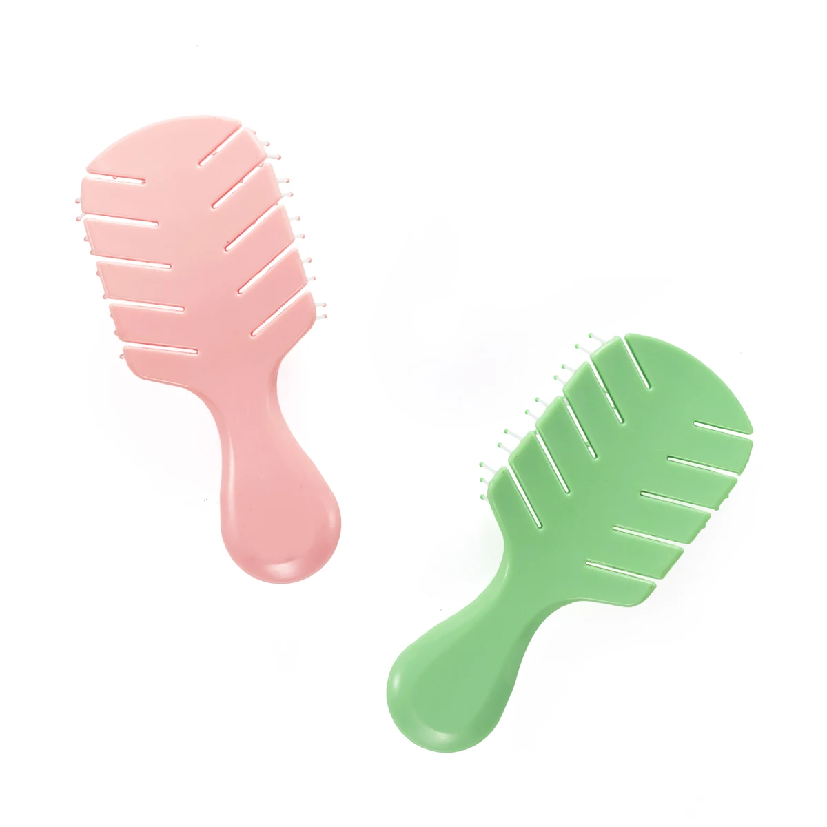 Autumnfish Мини пушистая Расческа для укладки розовая зеленая Массажная кожа головы