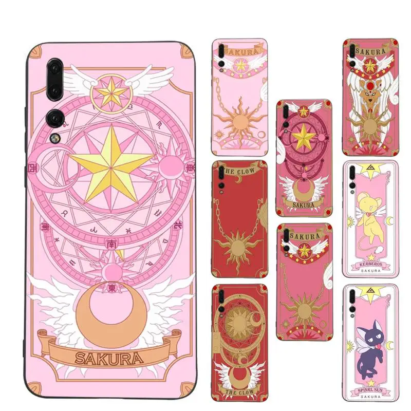 

Card Captor Sakura Anime Phone Case Soft Silicone Case For Huawei P 30lite p30 20pro p40lite P30 Capa