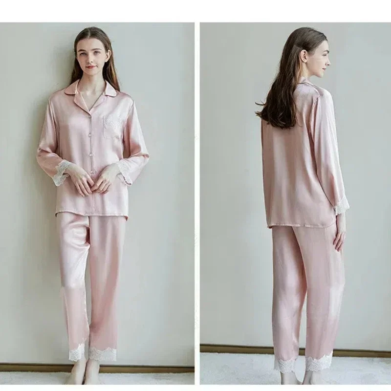 100% шелковое кружево шелковицы женская одежда для сна шелковый корейский