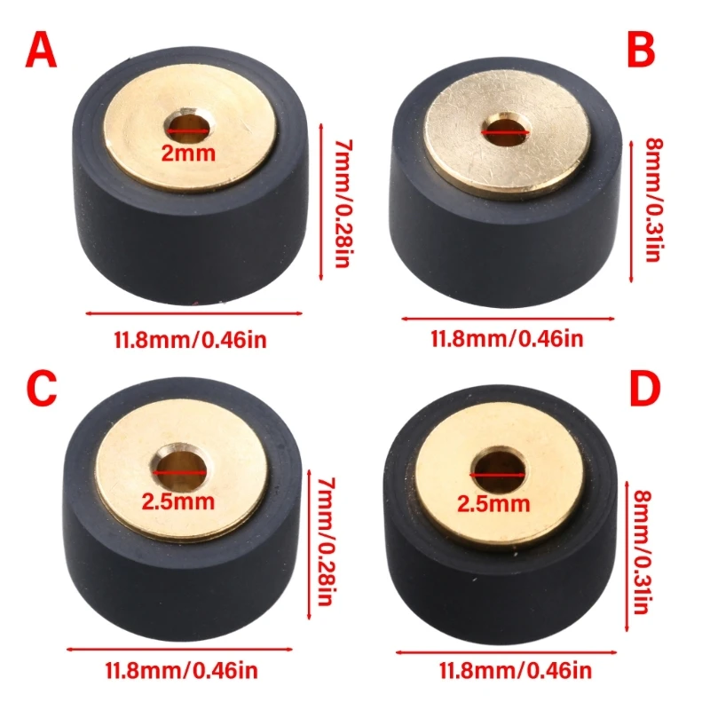 Резиновый прижимной ролик для кассетных магнитофонов