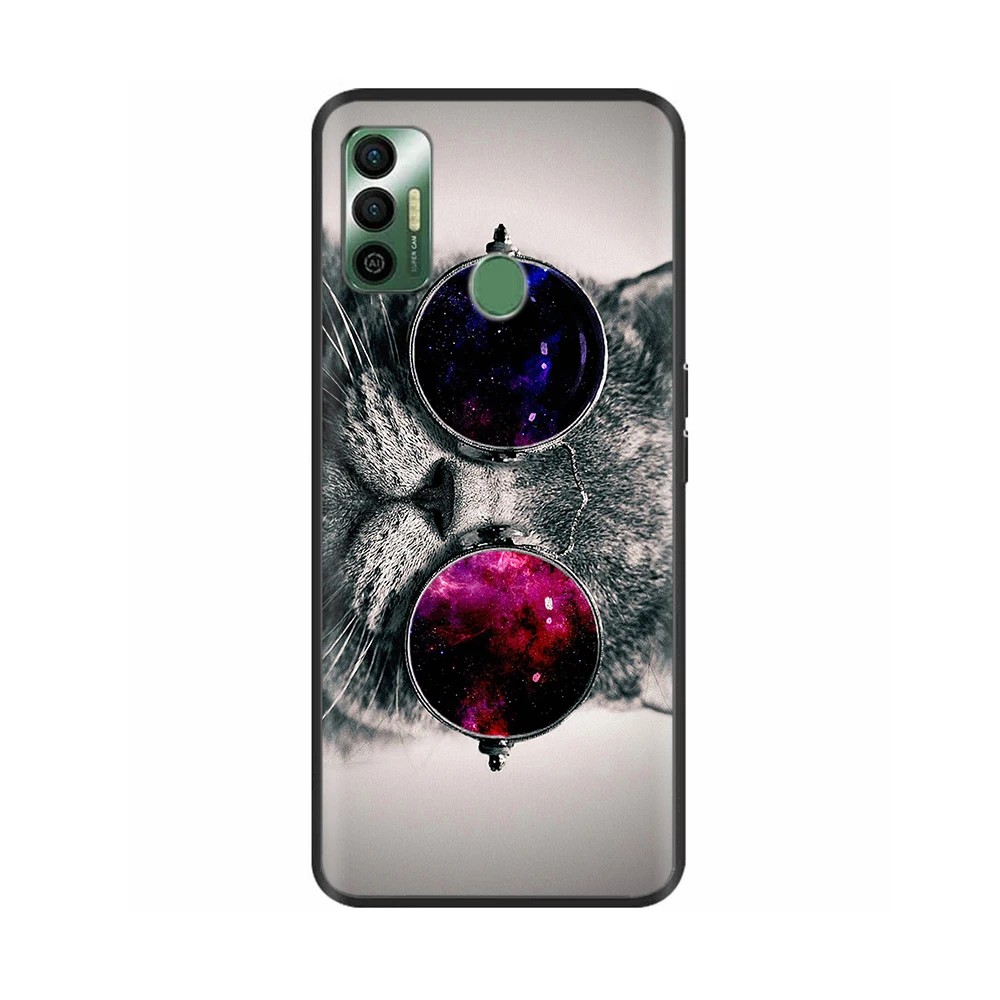 Чехол для Tecno Spark 7 Симпатичный мягкий чехол из ТПУ 6 Go Силиконовый противоударный