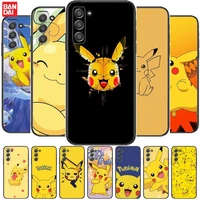 cute pikachu phone cover hull for samsung galaxy s6 s7 s8 s9 s10e s20 s21 s5 s30 plus s20 fe 5g lite ultra edge