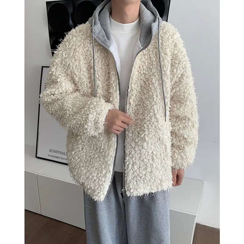 Winter Jacket Men Warm Fashion Retro Thickened Hooded Jacket Men Streetwear Korean Loose Thick Short Coat Mens Clothes M-3XL