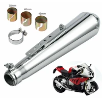 38404345mm retro motorcycle exhaust muffler pipe modified tail exhaust system
