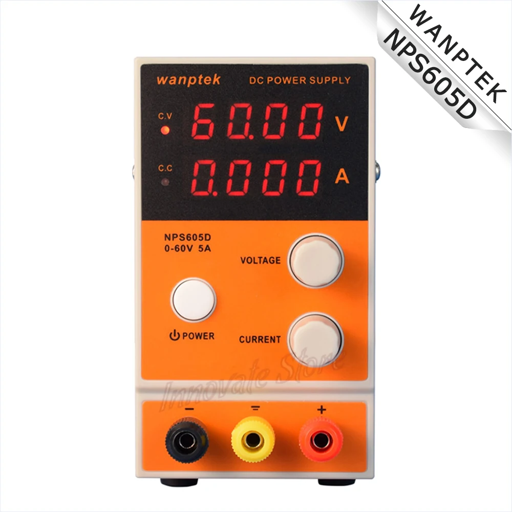 Лабораторный блок питания Mini NPS605D 60V5A, регулируемый цифровой источник питания постоянного тока для обслуживания телефона, компьютера