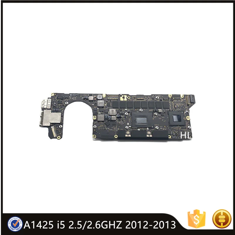 

Original Tested A1425 Motherboard Late 2012 Early 2013 For MacBook Pro Retina 13" Logic Board i5 2.5G 2.6G 8GB 820-3462-A