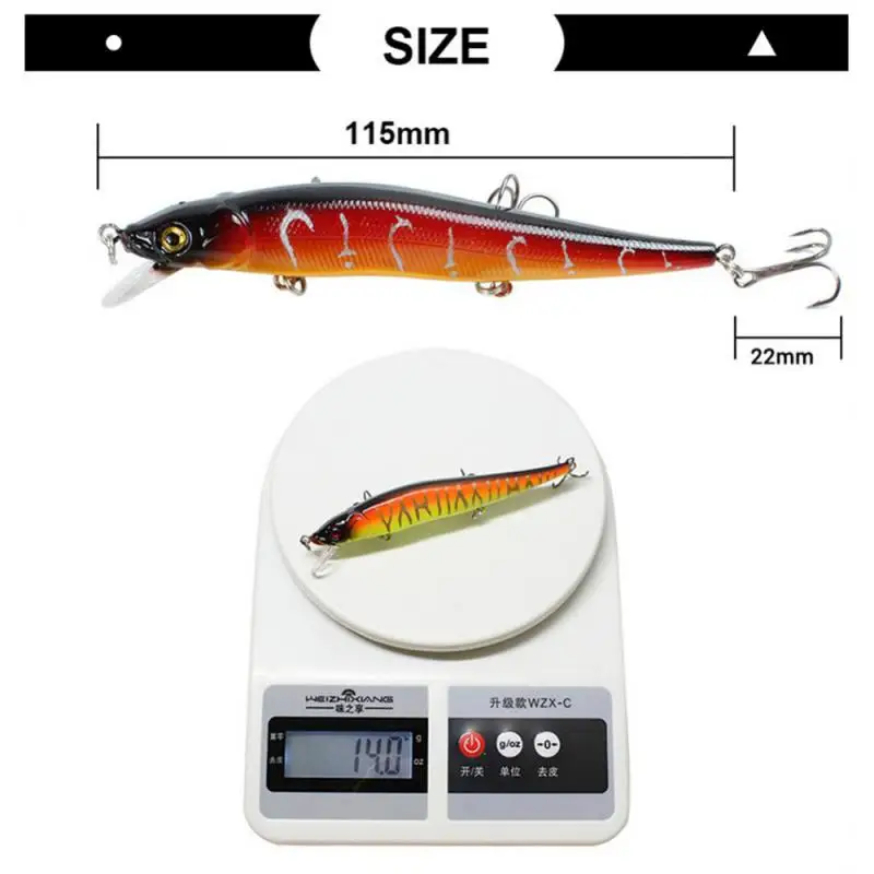 115 мм 14 г рыболовная приманка для гольяна Isca искусственная жесткая троллинговые