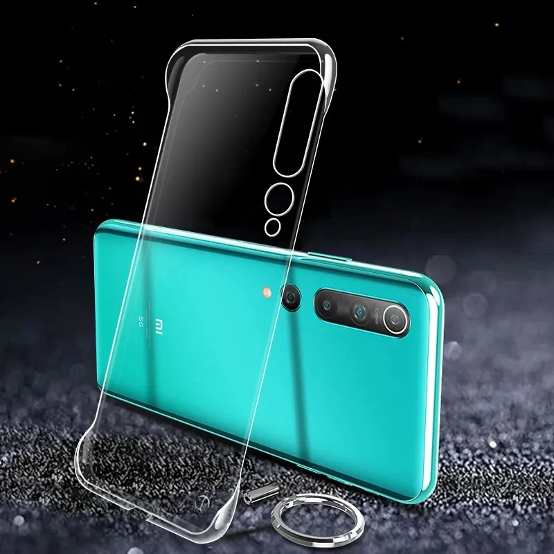 Ultra Thin Frameless Clear PC Hard Phone Case For Xiaomi Mi 12 12X 11 Ultra 10T Lite 10 9 Cover For Redmi Note 10 Pro Slim Case