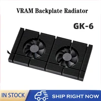 gpu backplane radiator for nvidia rtx 3080 3090 series graphics cardaluminium panel 2x pwm fansvga memory vram cooler