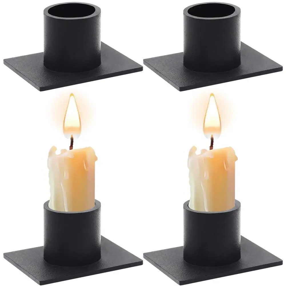 

4pcs Retro Candle Holders Set Candle Stand Farmhouse Decoration For Home Wedding Anniversary Housewarming Gifts Drop shipping