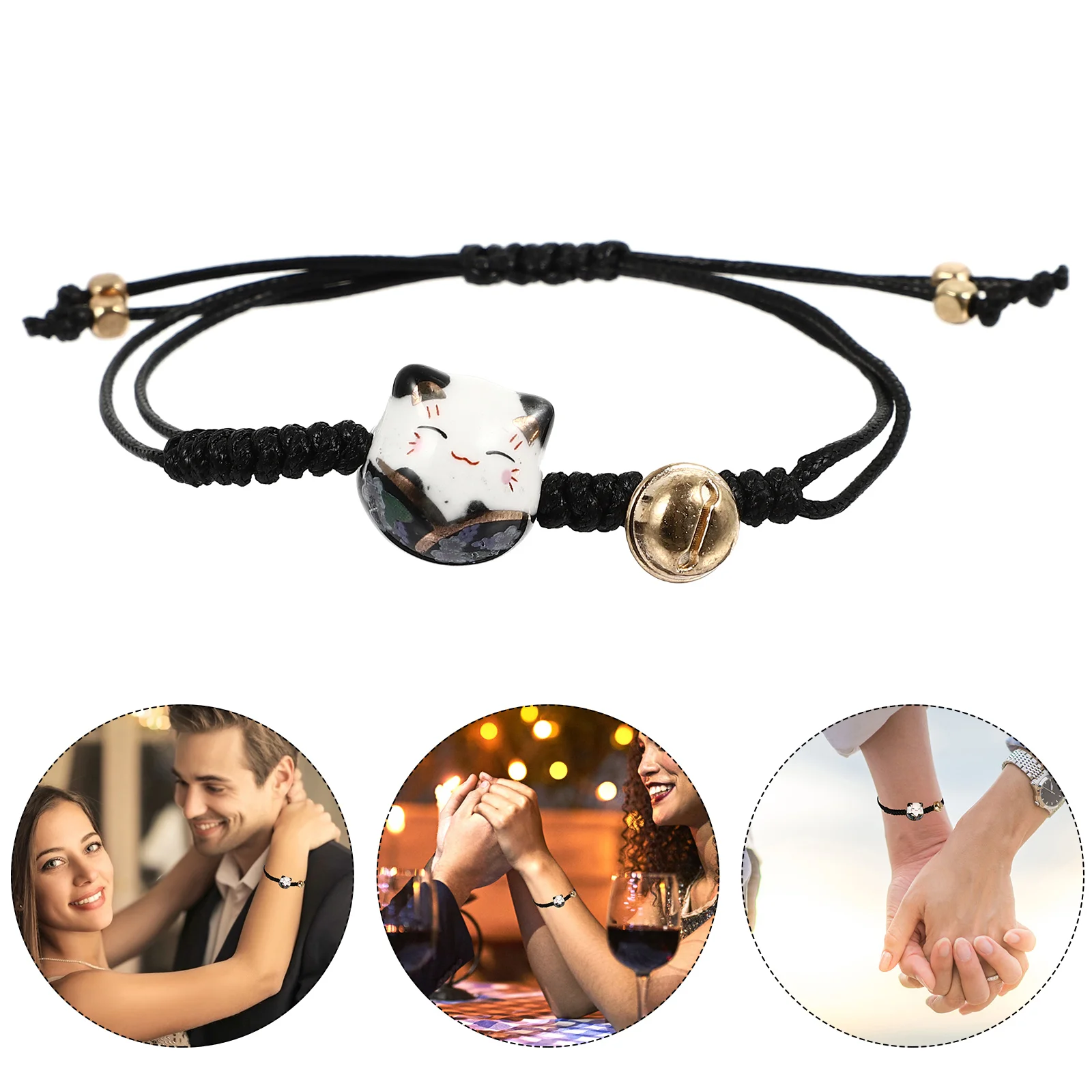 

Bohemian Bracelets Pendant Beach Bangles Hawaii Gifts Women Kitten Summer Red Rope