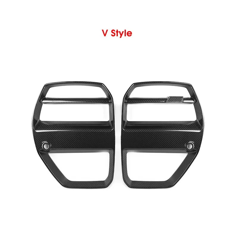 Гоночные решетки бампера для BMW G80 G81 M3 G82 G83 M4 2021 дюйм Передняя решетка почек из настоящего углеродного волокна xDrive Competition Auto Fitment