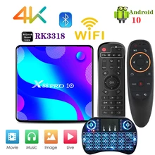 4K Android TV Box X88 Pro 10 Smart TV Box Android 10 RK3318 HDMI-compatible Bluetooth4.0 2.4G 5.8G W