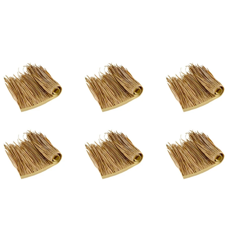 GTBL 6X DIY Соломенный коврик на крышу Декор Травяной Palm Thatch Roll Deck Decor Декоративные