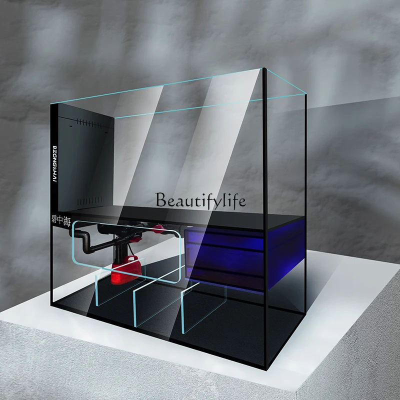 Настольный цилиндр с встроенным нижним фильтром золотым кристаллом и пятью