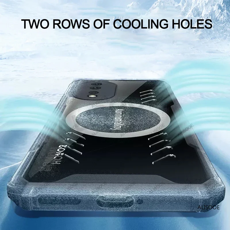 Охлаждающий прозрачный чехол для POCO X7 Xiaomi 5G защитный телефона с рассеиванием