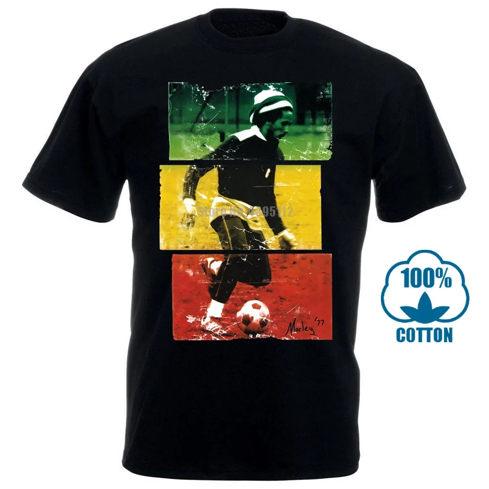

Bob Marley Plays Footballer Music 2018 New Fashion T Shirt Short Sleeve Design Your Own T Shirt